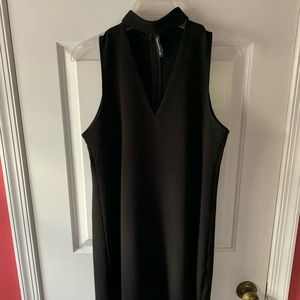 Pretty little thing black choker mini dress